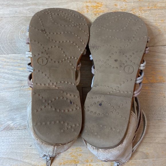 🌺 JUSTICE Metallic Rope Gladiator Sandals - Picture 10 of 10